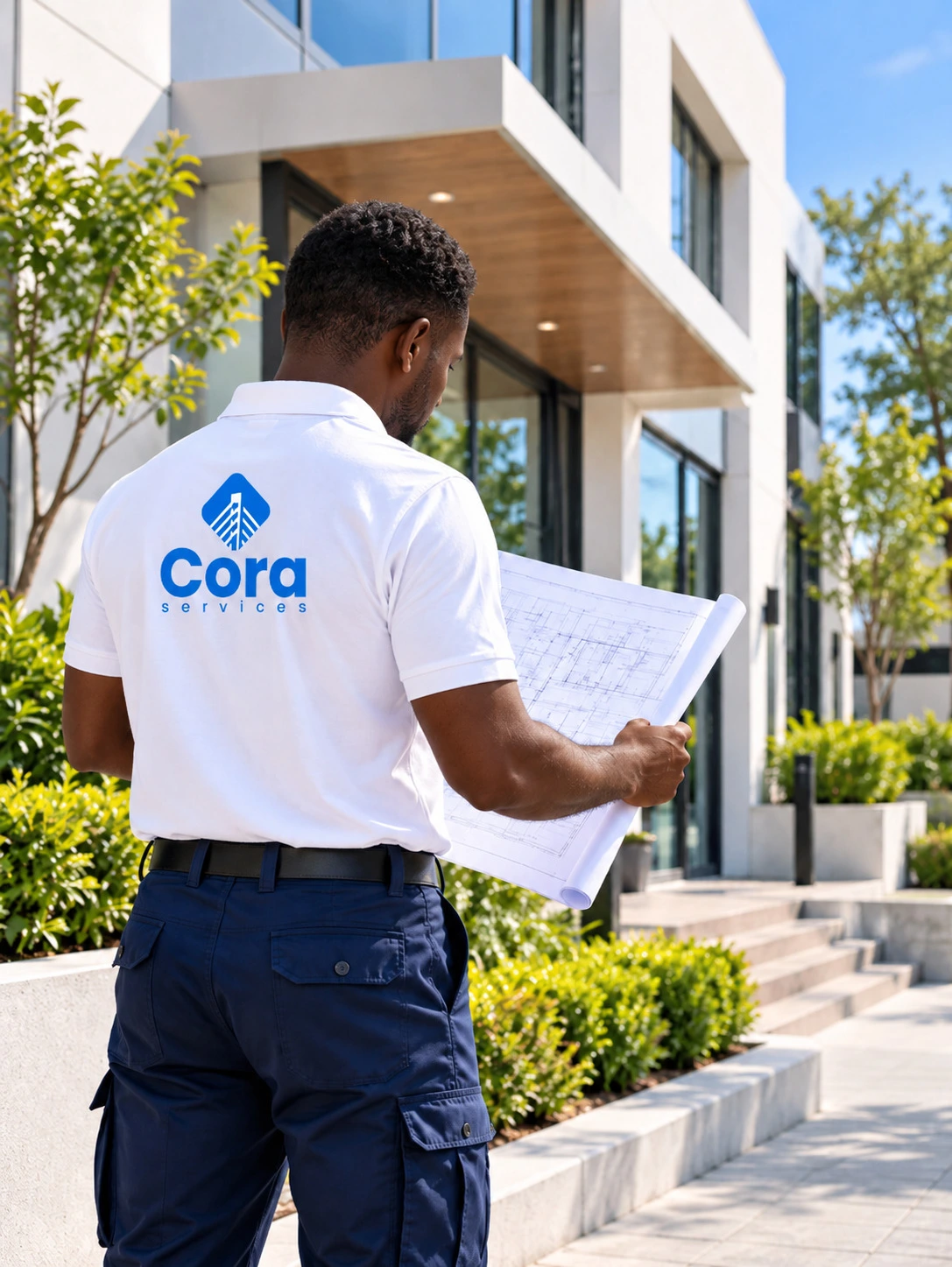 Cora Services specialist reviewing work